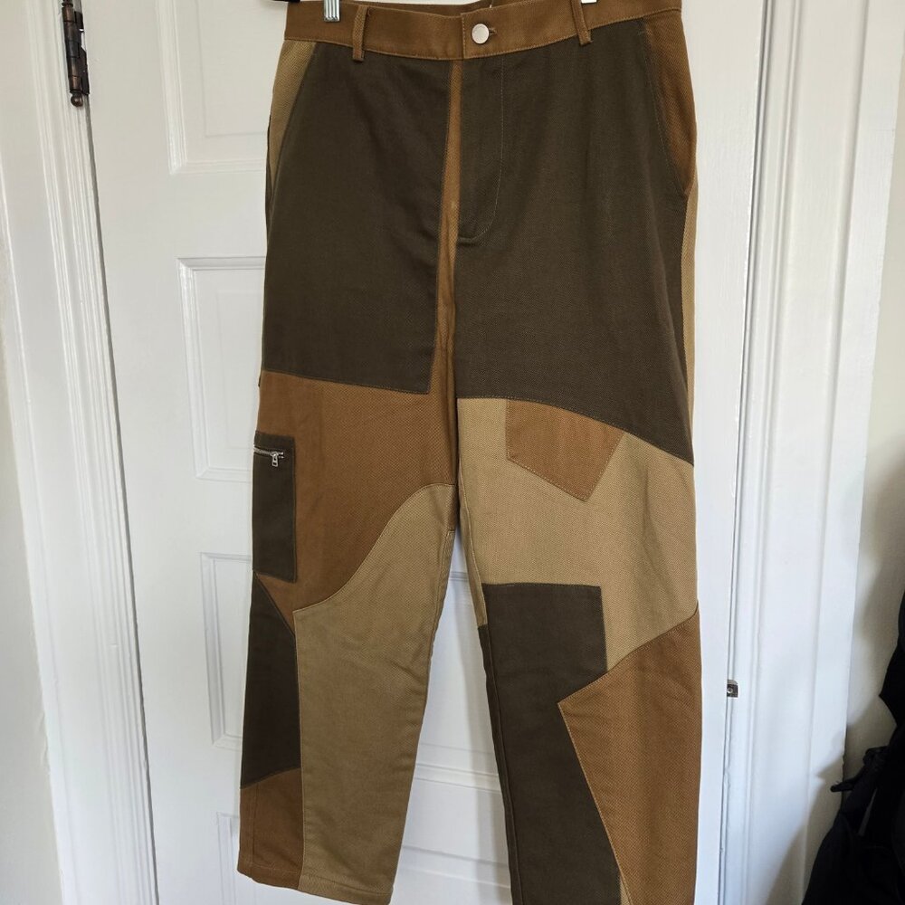 JW Anderson Asymmetric Patchwork Trousers EU 52
